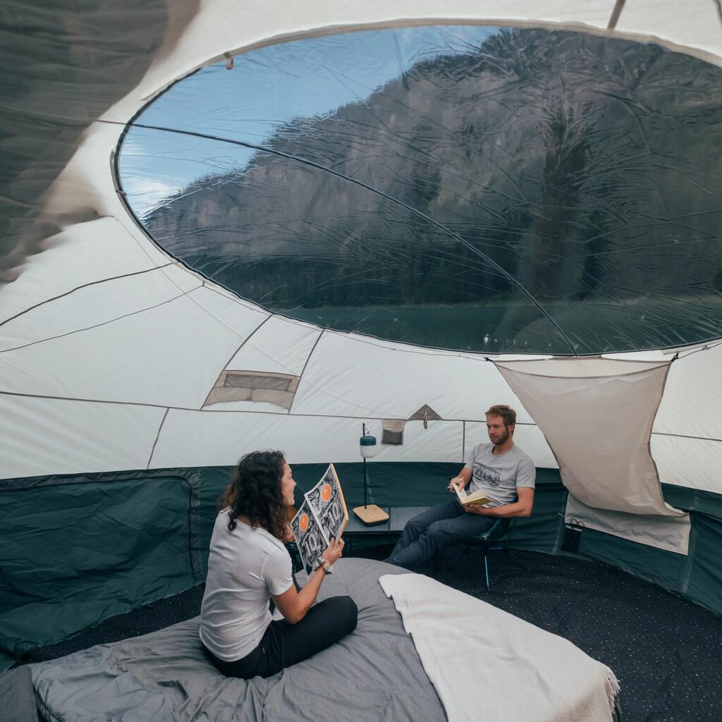 Campingzelt Bubble-Zelt 1 Kabine Polybaumwolle - Air Seconds Skyview 2 Personen 