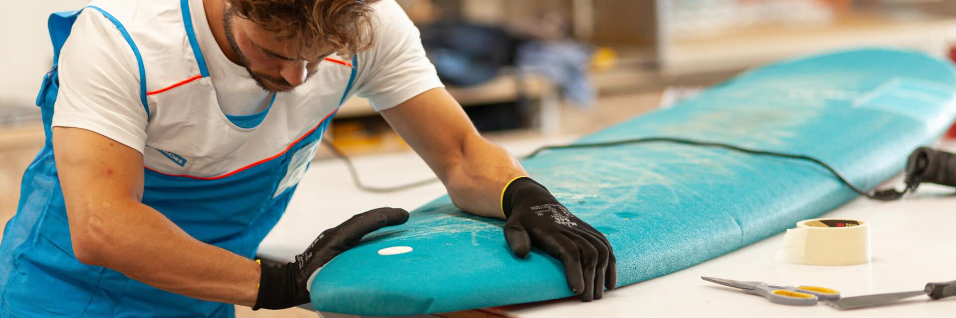 réparer une planche de surf en résine