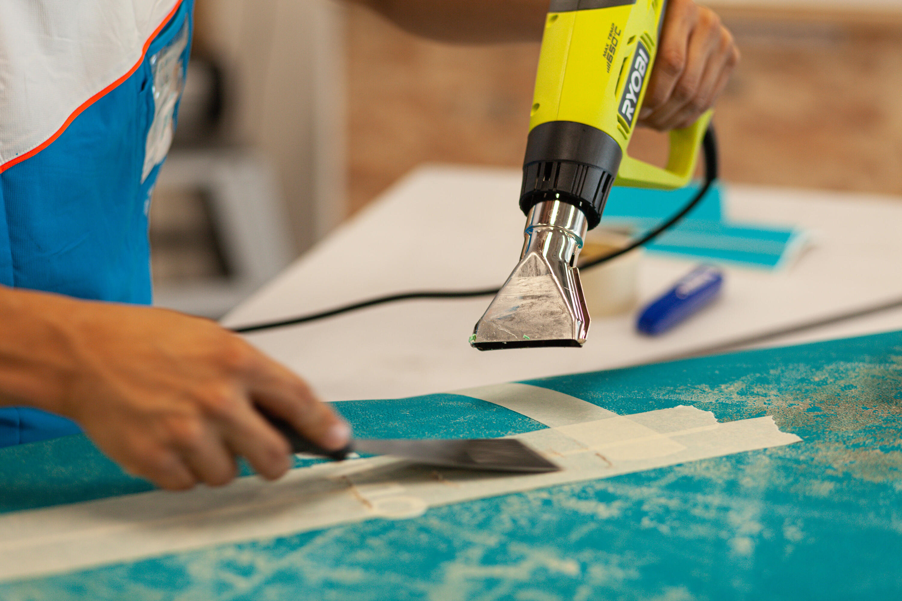 Dewaxage complet planche de surf mousse 3/3