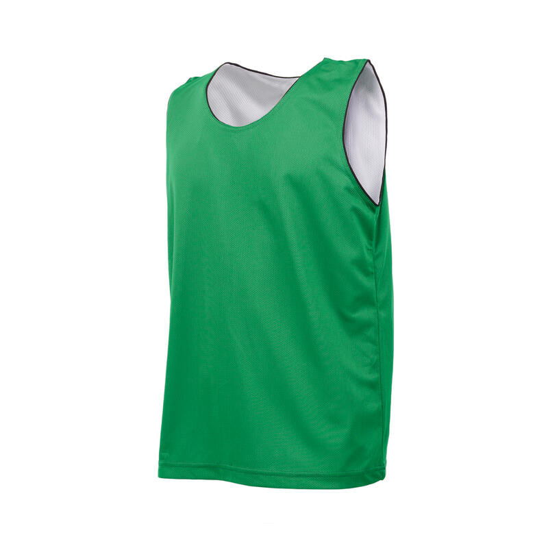 Completo basket reversibile adulto verde-bianco