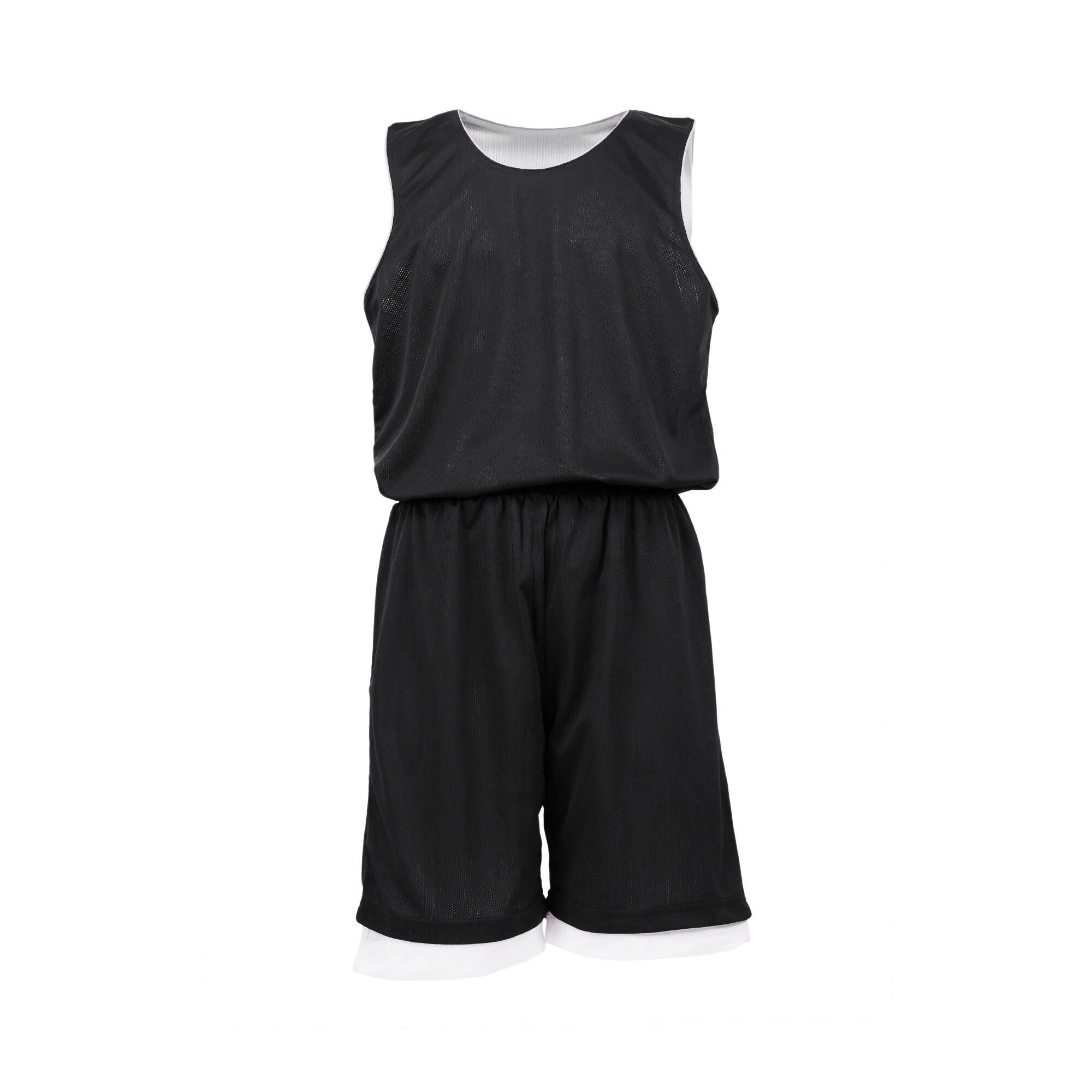 Completo basket reversibile junior nero-bianco 2/5
