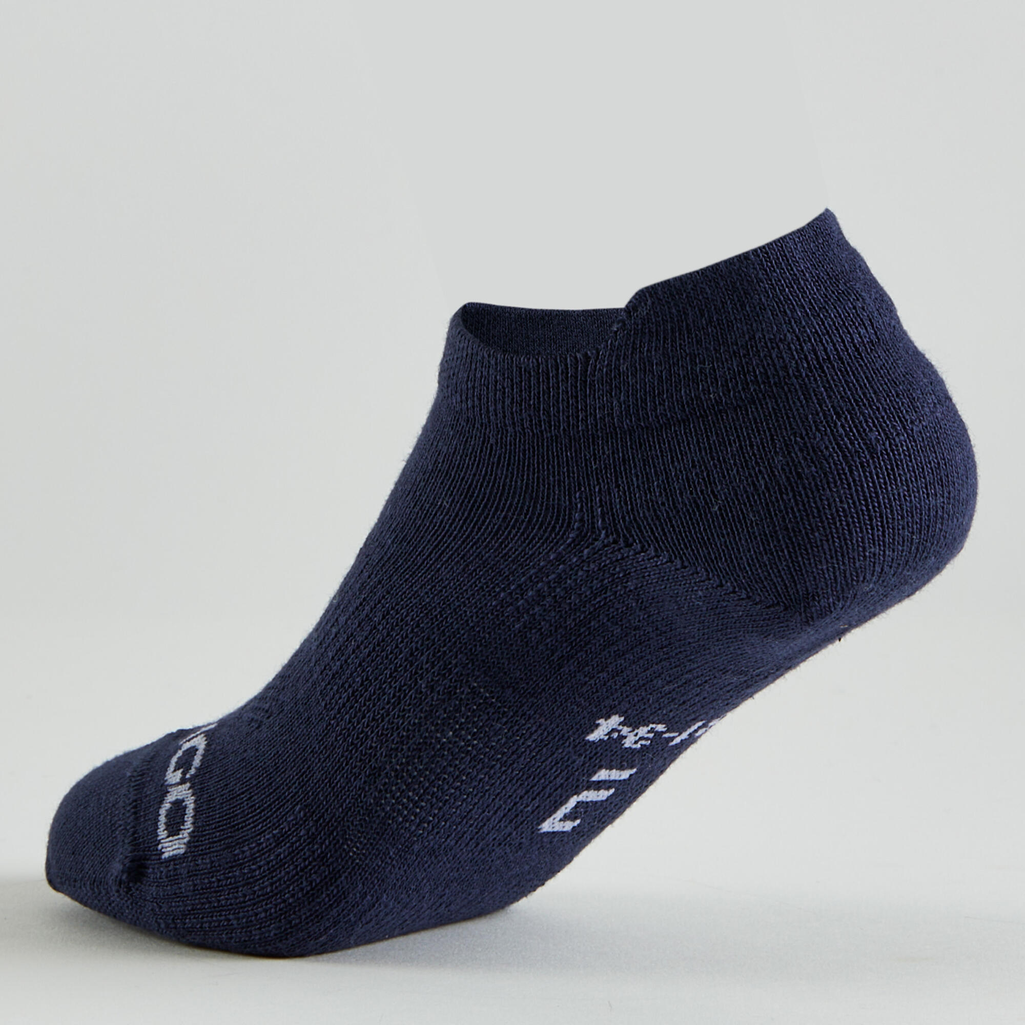 CALCETINES CORTOS TENIS NIÑOS ARTENGO RS 160  LOTE DE 3 ROSA BLANCO AZUL MARINO 22/22