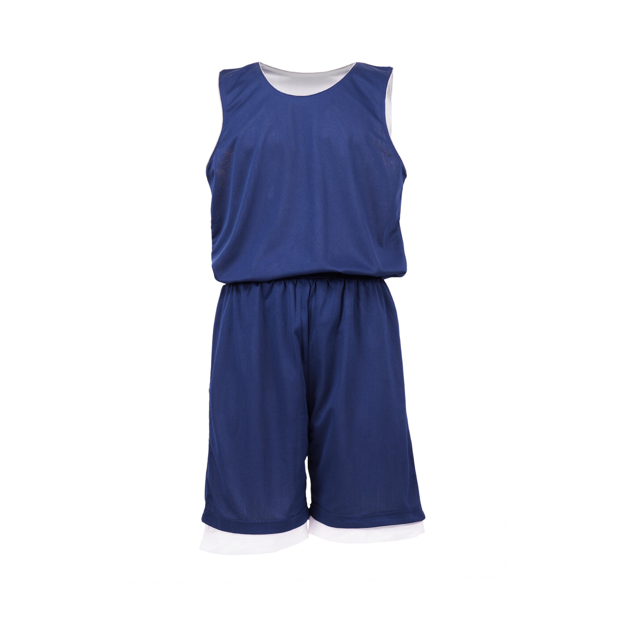 Completo basket reversibile adulto navy-bianco 2/5