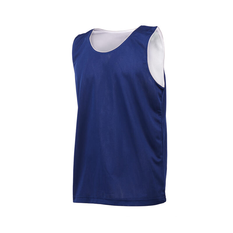 Completo basket reversibile junior navy-bianco