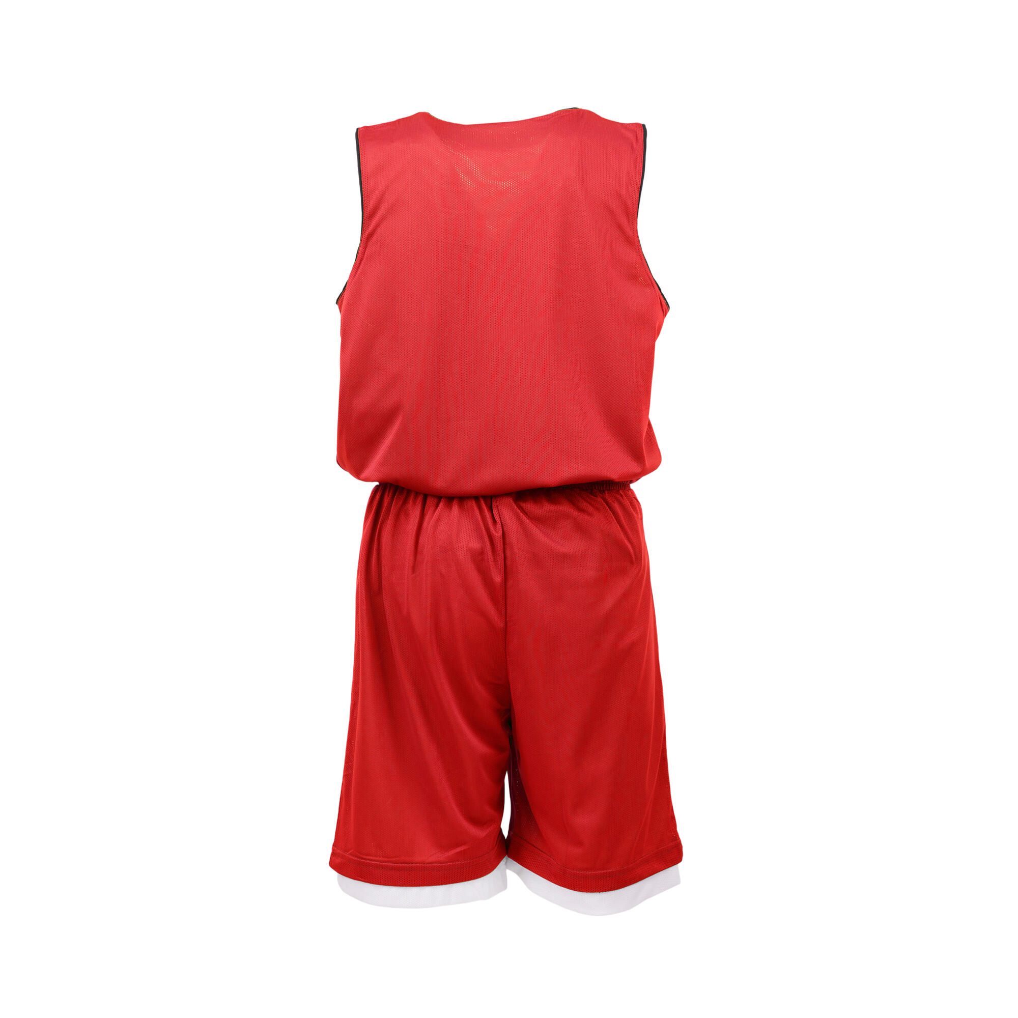 Completo basket reversibile junior rosso-bianco 3/5