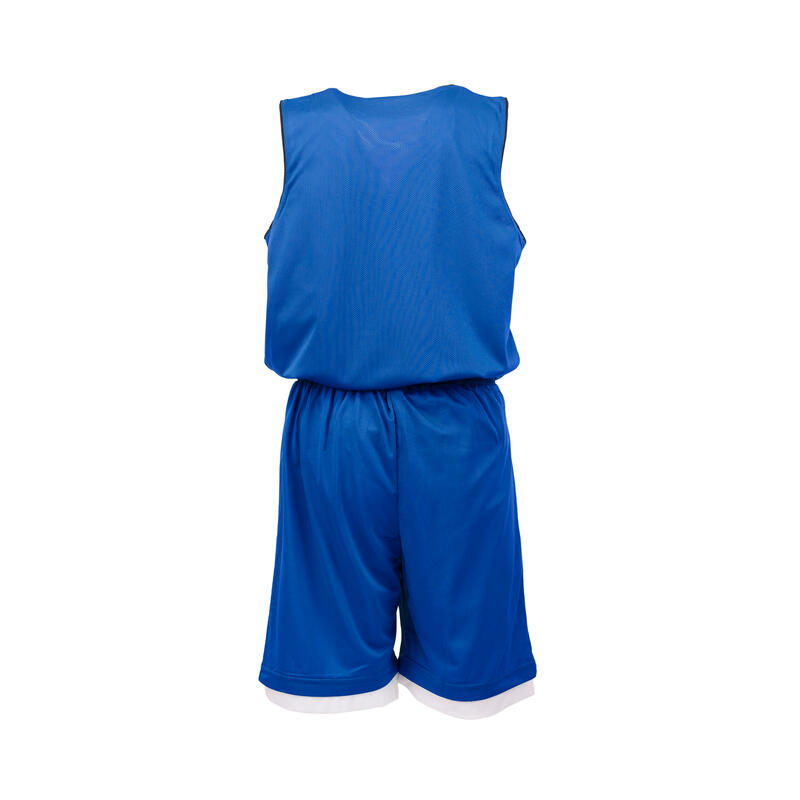 Completo basket reversibile adulto royal-bianco