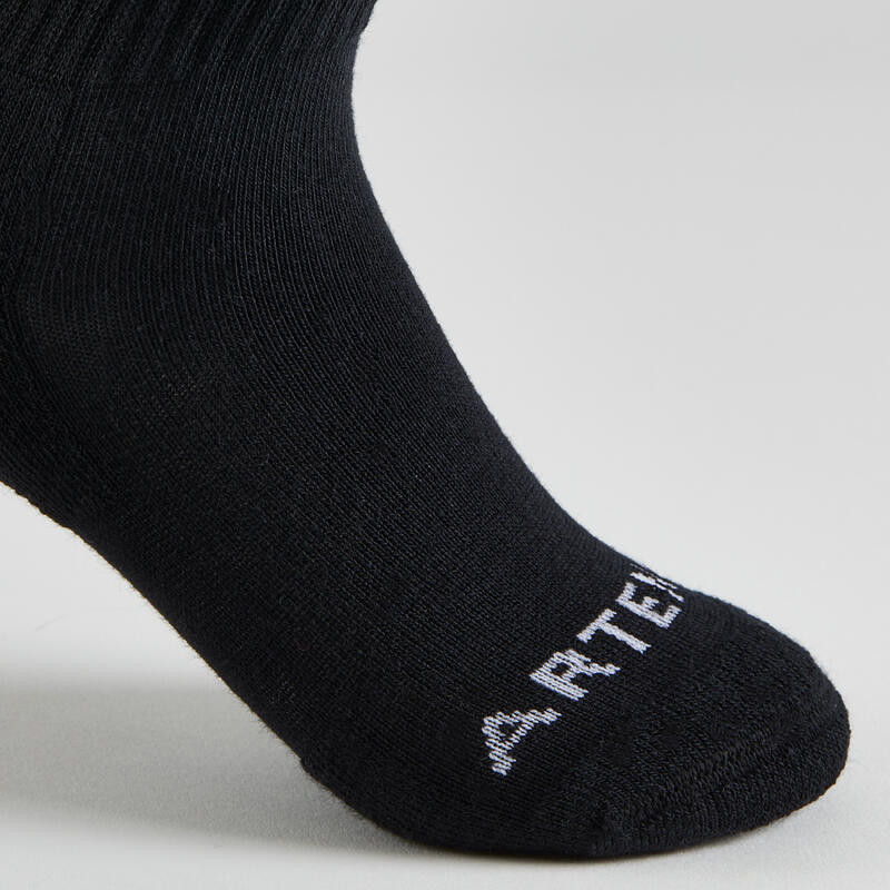 Kinder Tennissocken High 3er Pack - RS100 schwarz