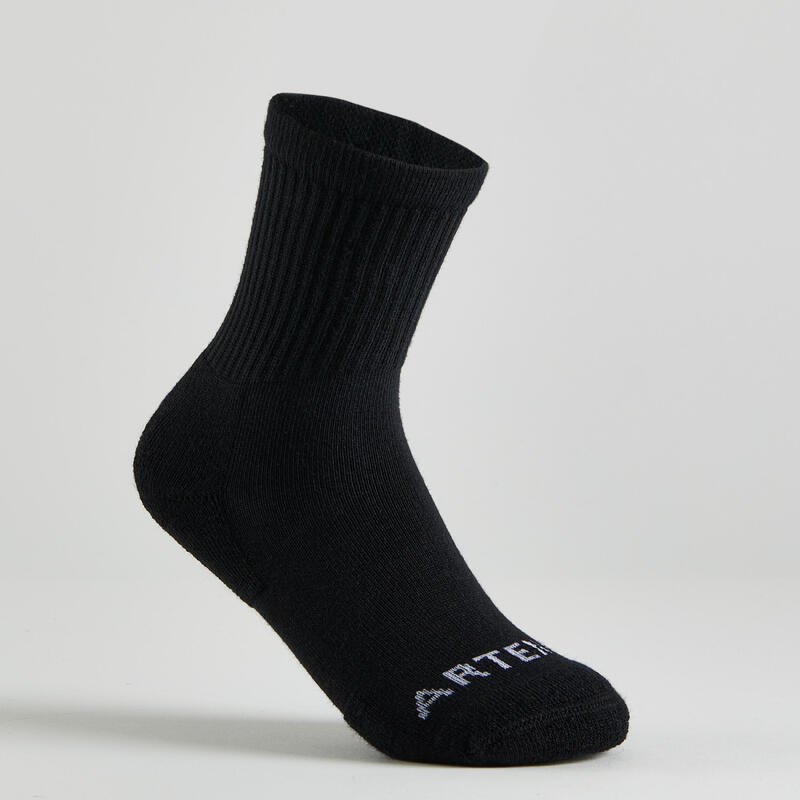 Kinder Tennissocken High 3er Pack - RS100 schwarz