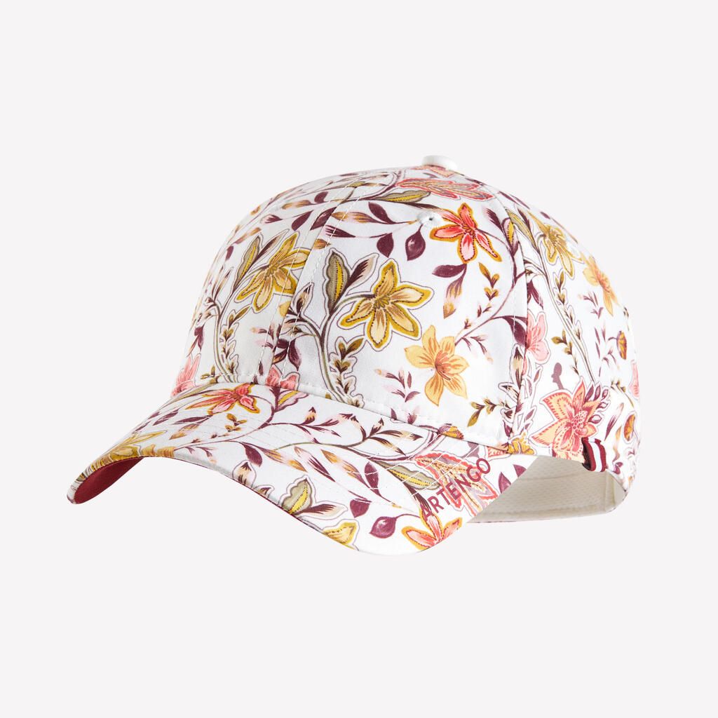 Tennis Cap Size 56 TC 500 - Beige Floral Print
