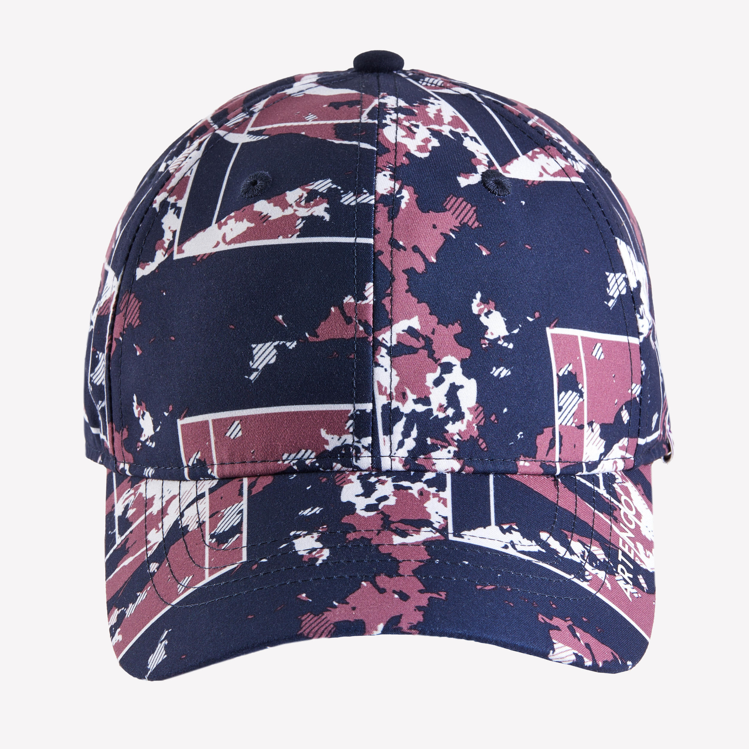 Tennis Cap Size 58 TC 500 - Navy Print 3/4