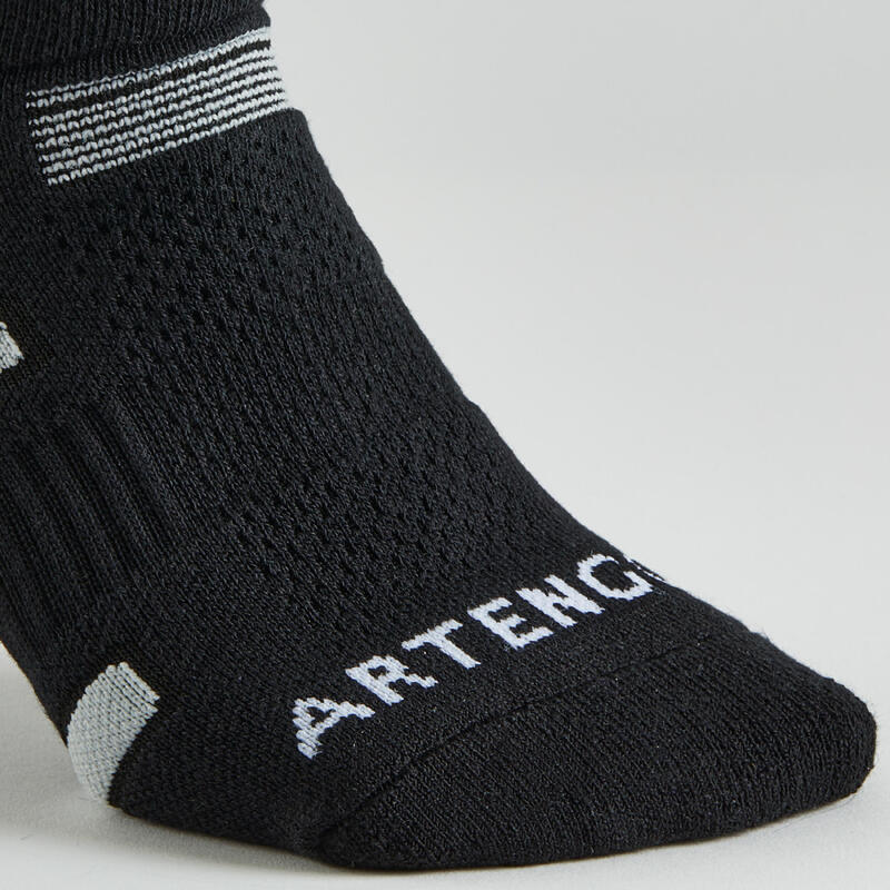 CHAUSSETTES DE SPORT BASSES ARTENGO RS 560 NOIR GRIS LOT DE 3