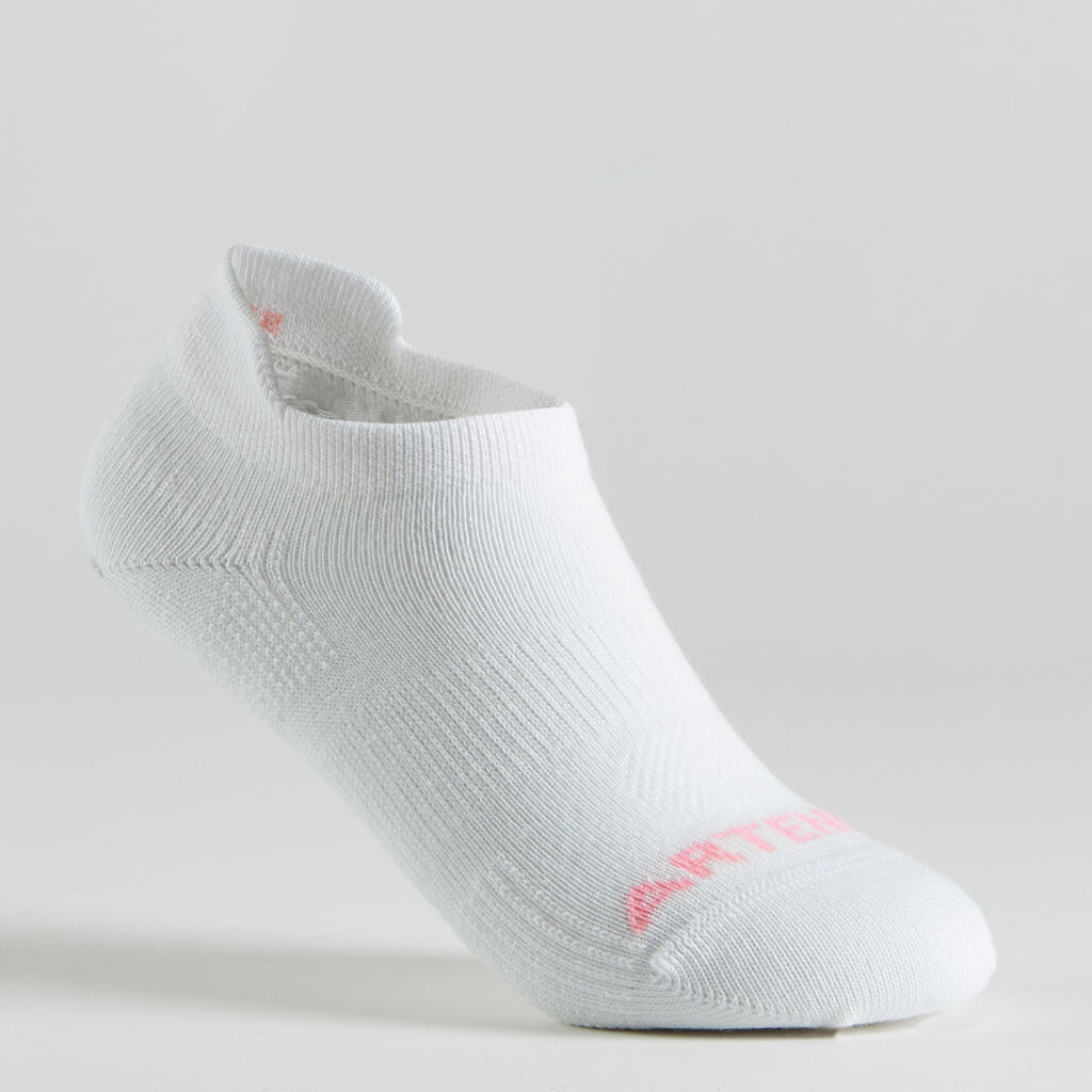 Kids' Low Tennis Socks RS 160 Tri-Pack - Green/Purple