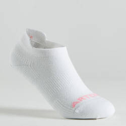 Kids' Low Tennis Socks Tri-Pack RS 160 - Pink/White/Navy