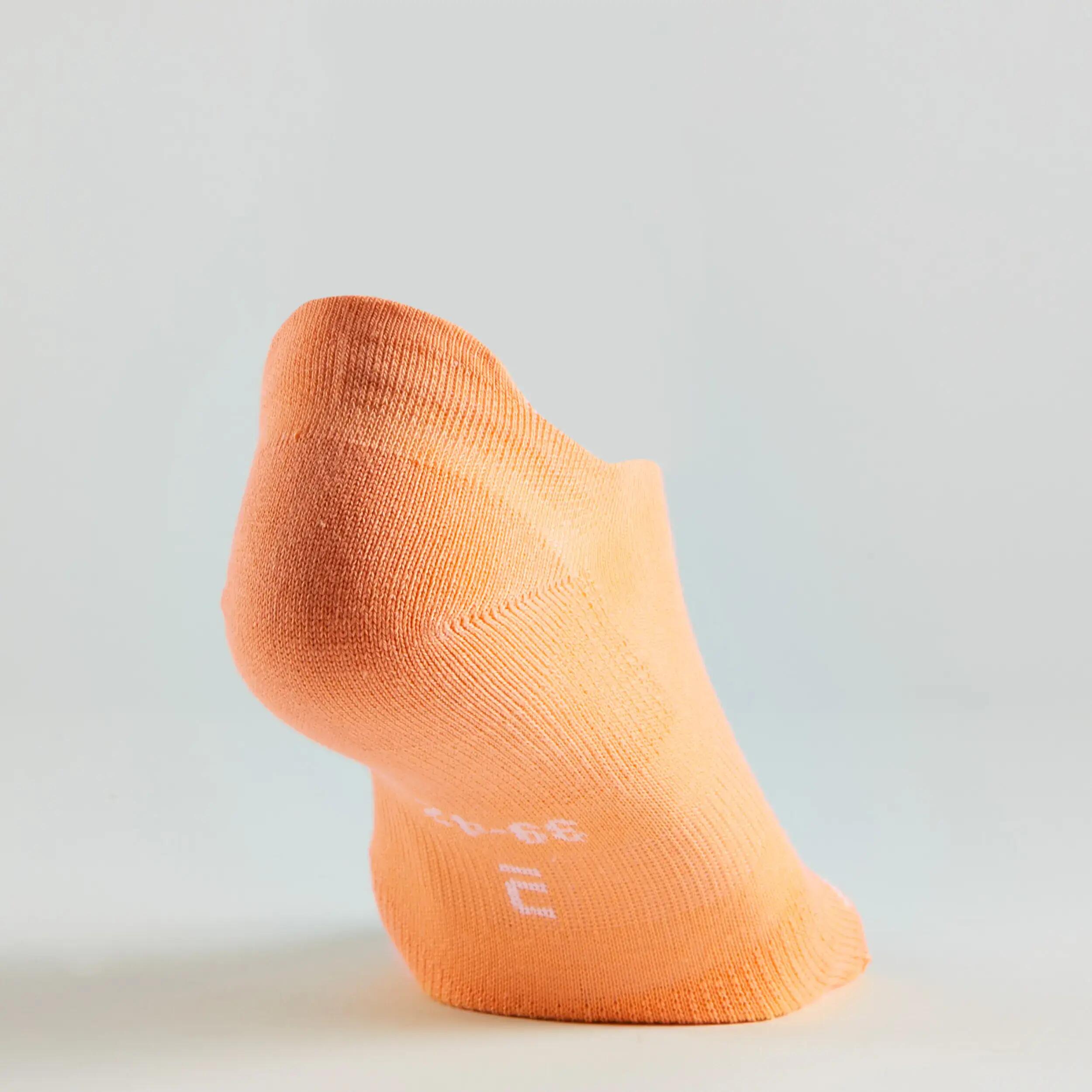 LOW SPORTS SOCKS RS 160 TRI-PACK - WHITE/ORANGE PATTERNS 13/14