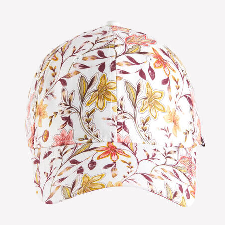 CASQUETTE ARTENGO TC 500 BEIGE MOTIFS FLEURS T56