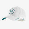 Teniso kepuraitė „500“, 56 dydis, balta su logotipu