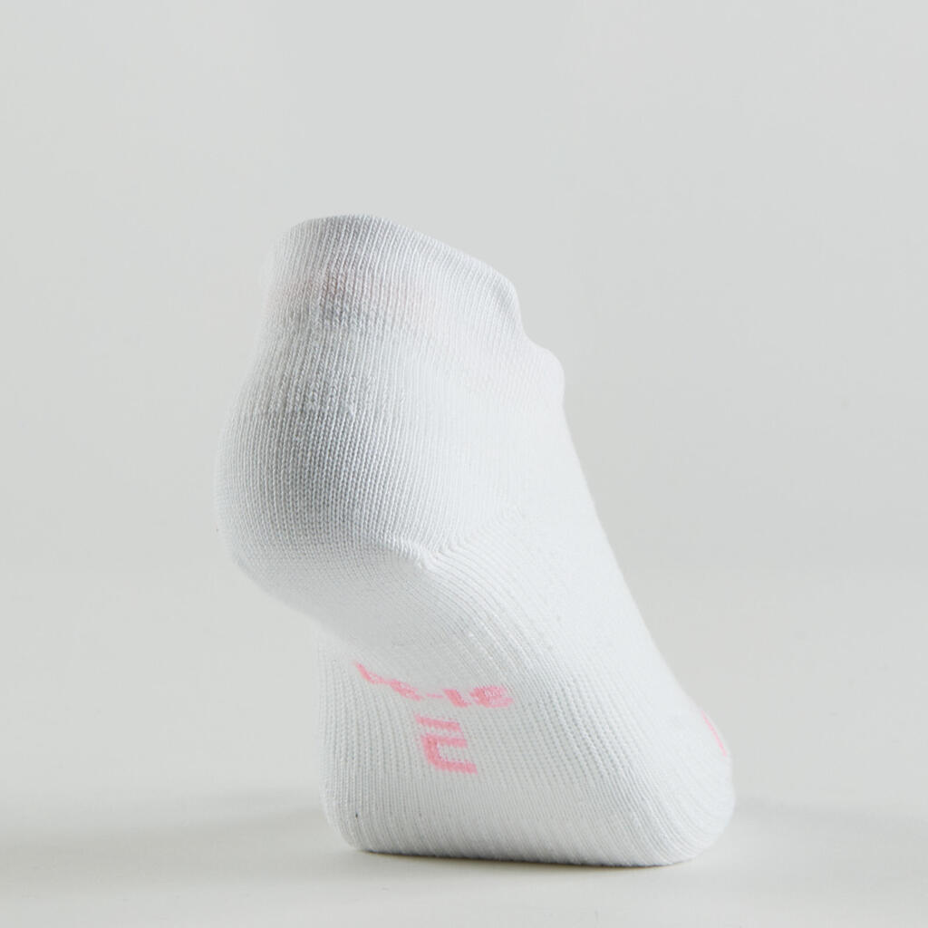 Kids' Low Tennis Socks RS 160 Tri-Pack - Green/Purple
