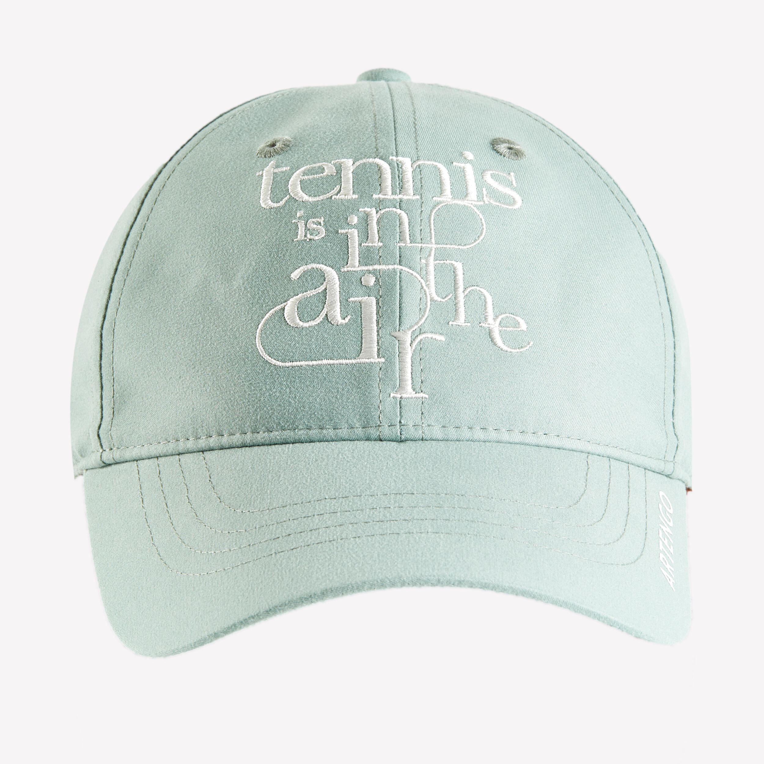 Tennis Cap Size 54 TC 500 - Green With Logo 3/4