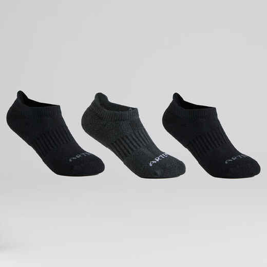 
      Detské tenisové ponožky RS 500 nízke 3 páry čierne
  