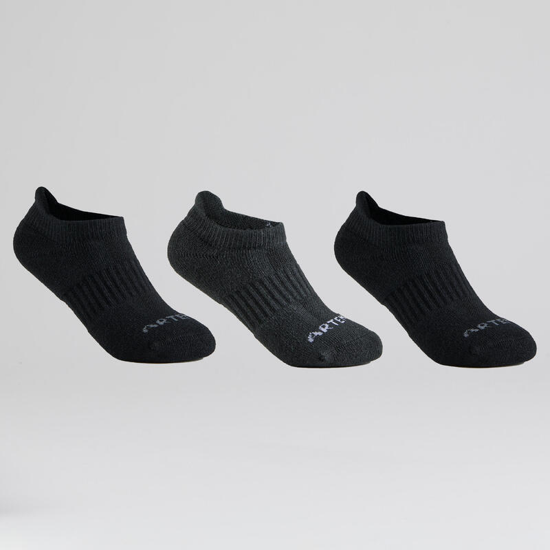 Dětské nízké tenisové ponožky RS500 3 páry
