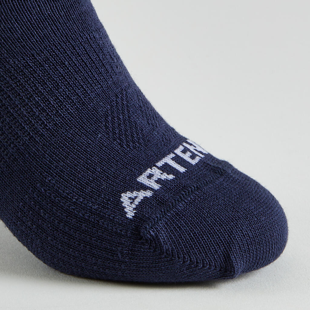 Kids' Low Tennis Socks RS 160 Tri-Pack - Green/Purple