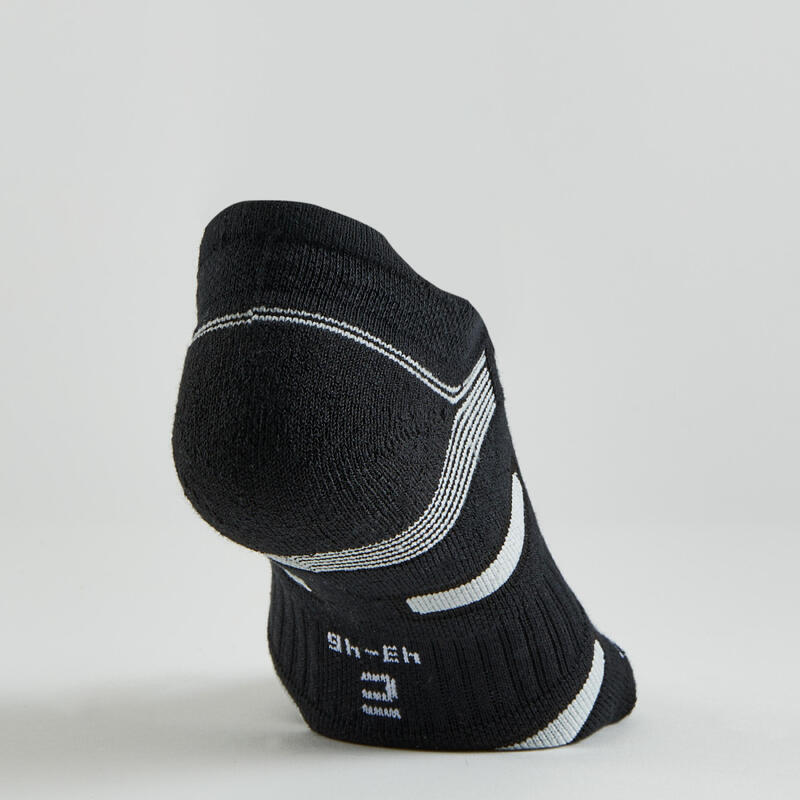 Tenis Çorabı - Kısa Konç - 3 Çift - Siyah/Gri - RS 560