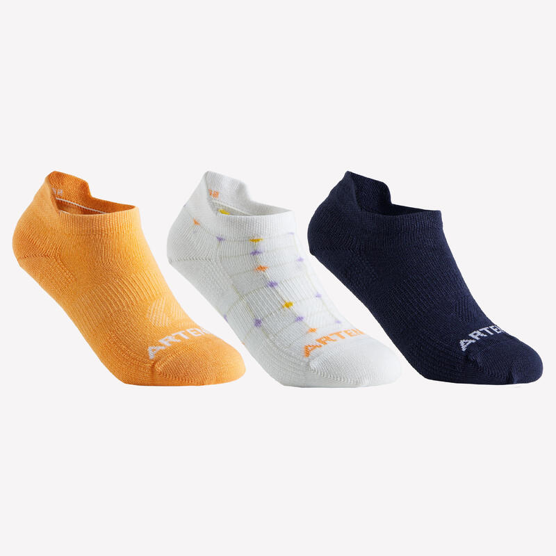 Tenis Çorabı - Kısa Konç - Unisex - 3 Çift - Turuncu / Beyaz / Lacivert - RS160