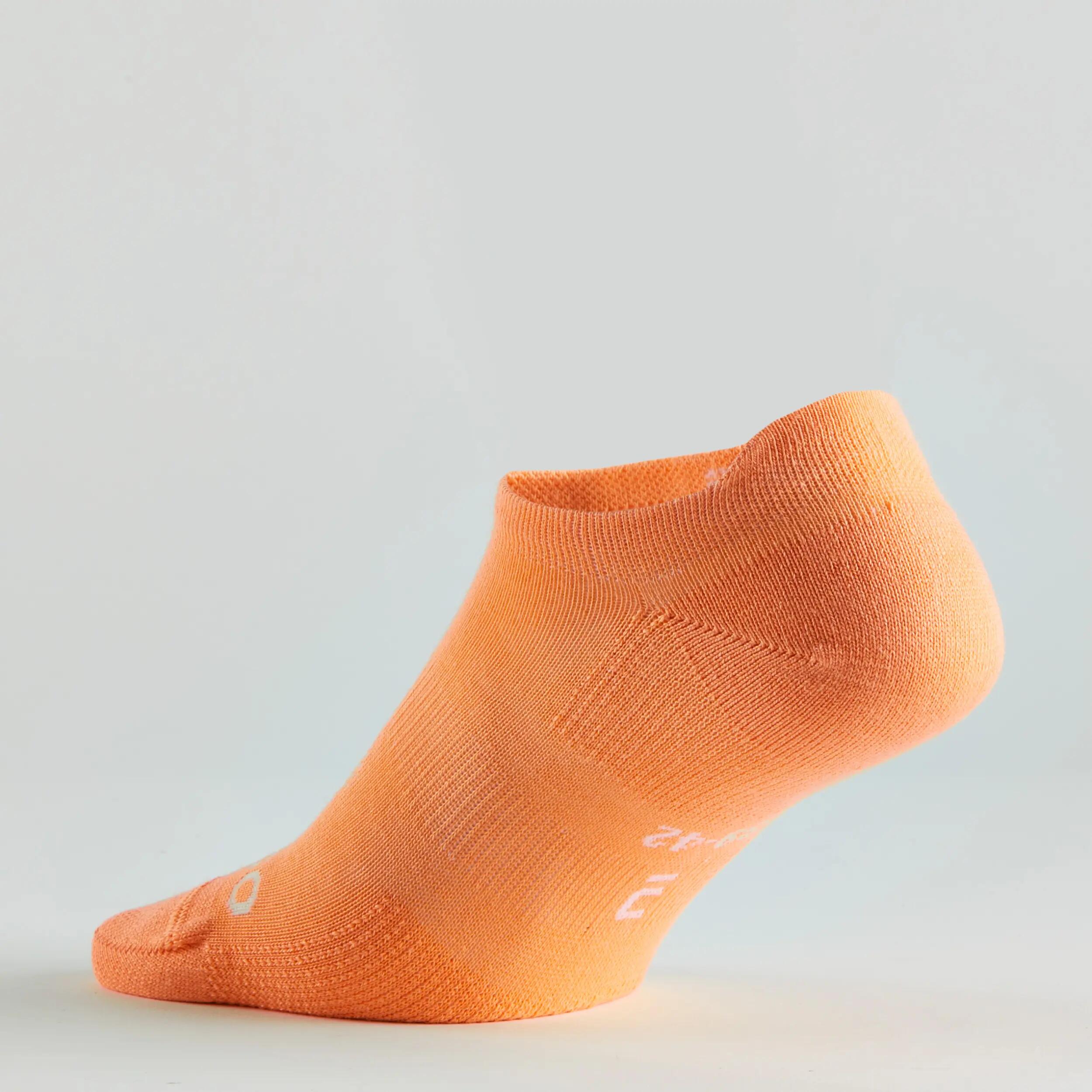 LOW SPORTS SOCKS RS 160 TRI-PACK - WHITE/ORANGE PATTERNS 12/14