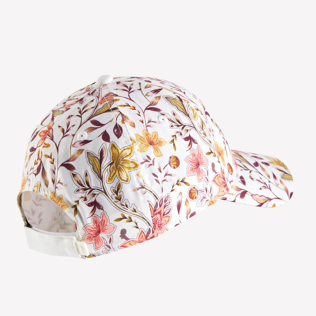 CASQUETTE ARTENGO TC 500 BEIGE MOTIFS FLEURS T56