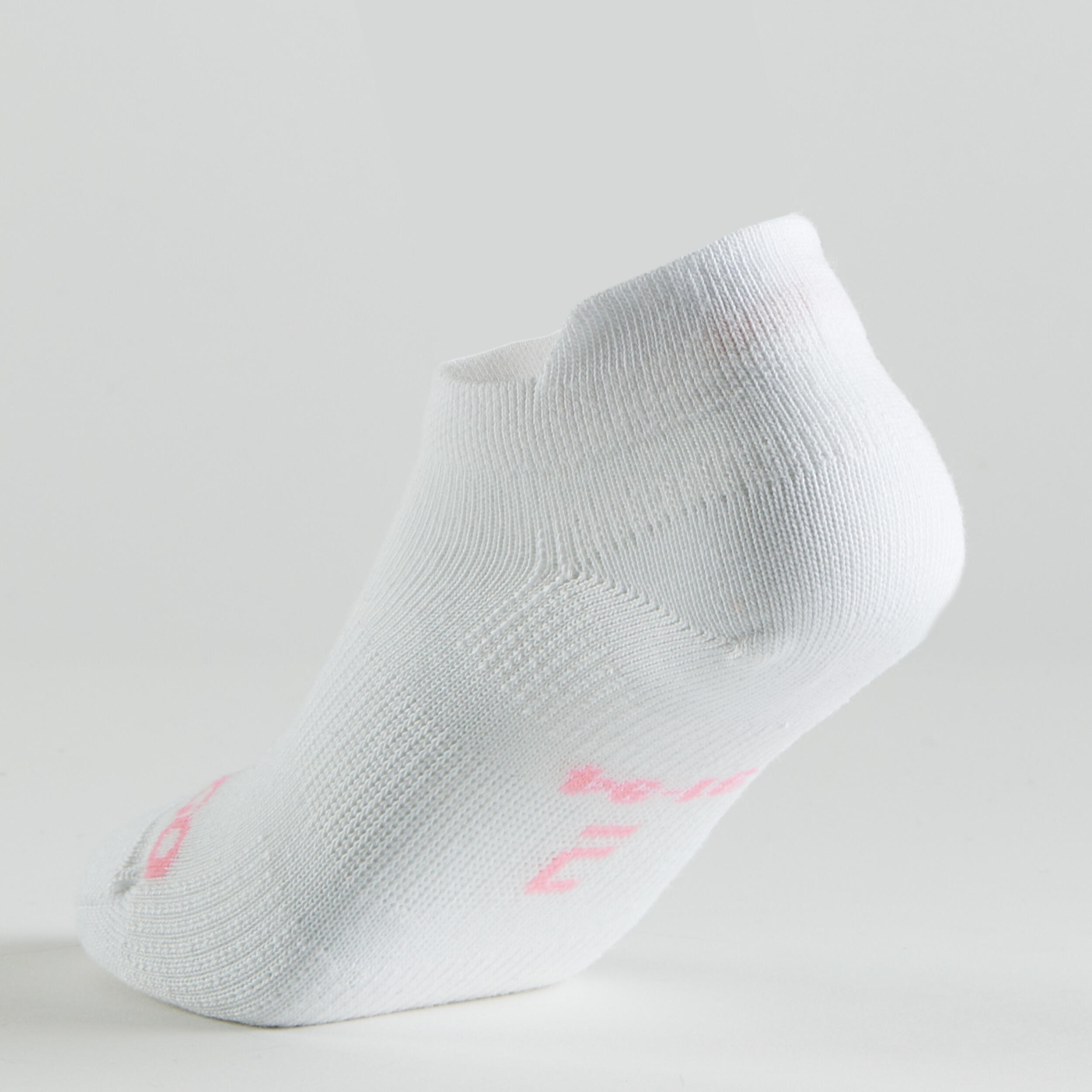 CALCETINES CORTOS TENIS NIÑOS ARTENGO RS 160  LOTE DE 3 ROSA BLANCO AZUL MARINO 21/22