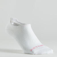 Roze/bele/plave kratke čarape za tenis RS 160 (3 para)