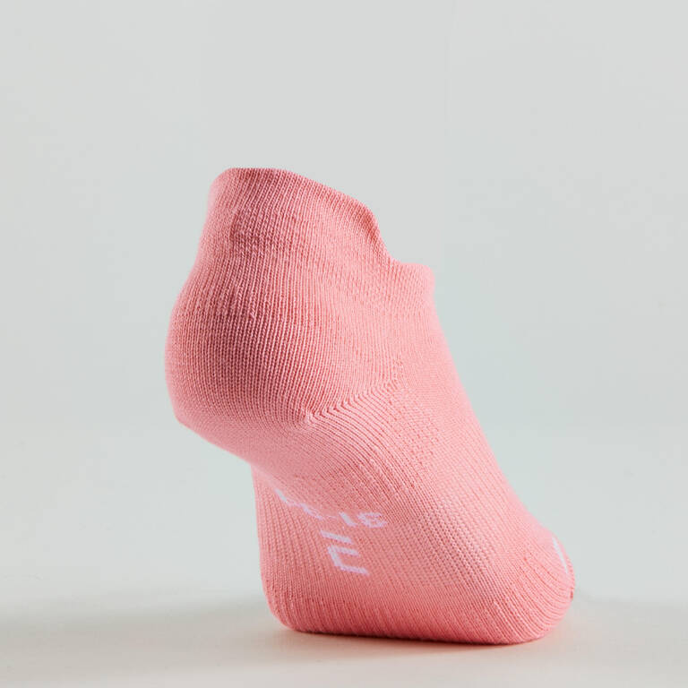 Kids' Low Tennis Socks Tri-Pack RS 160 - Pink/White/Navy