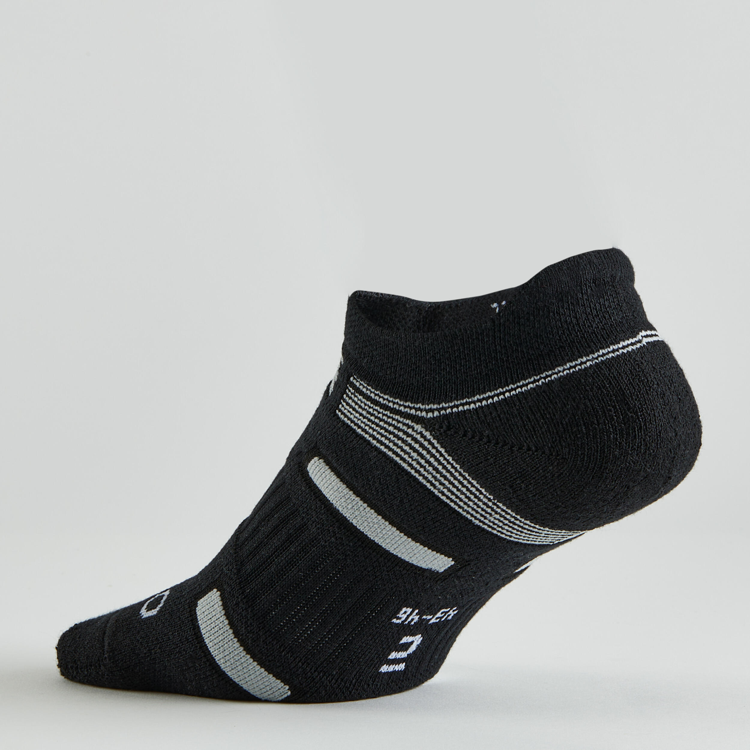 Chaussettes de tennis basses x3 - RS 560 noir/gris - ARTENGO