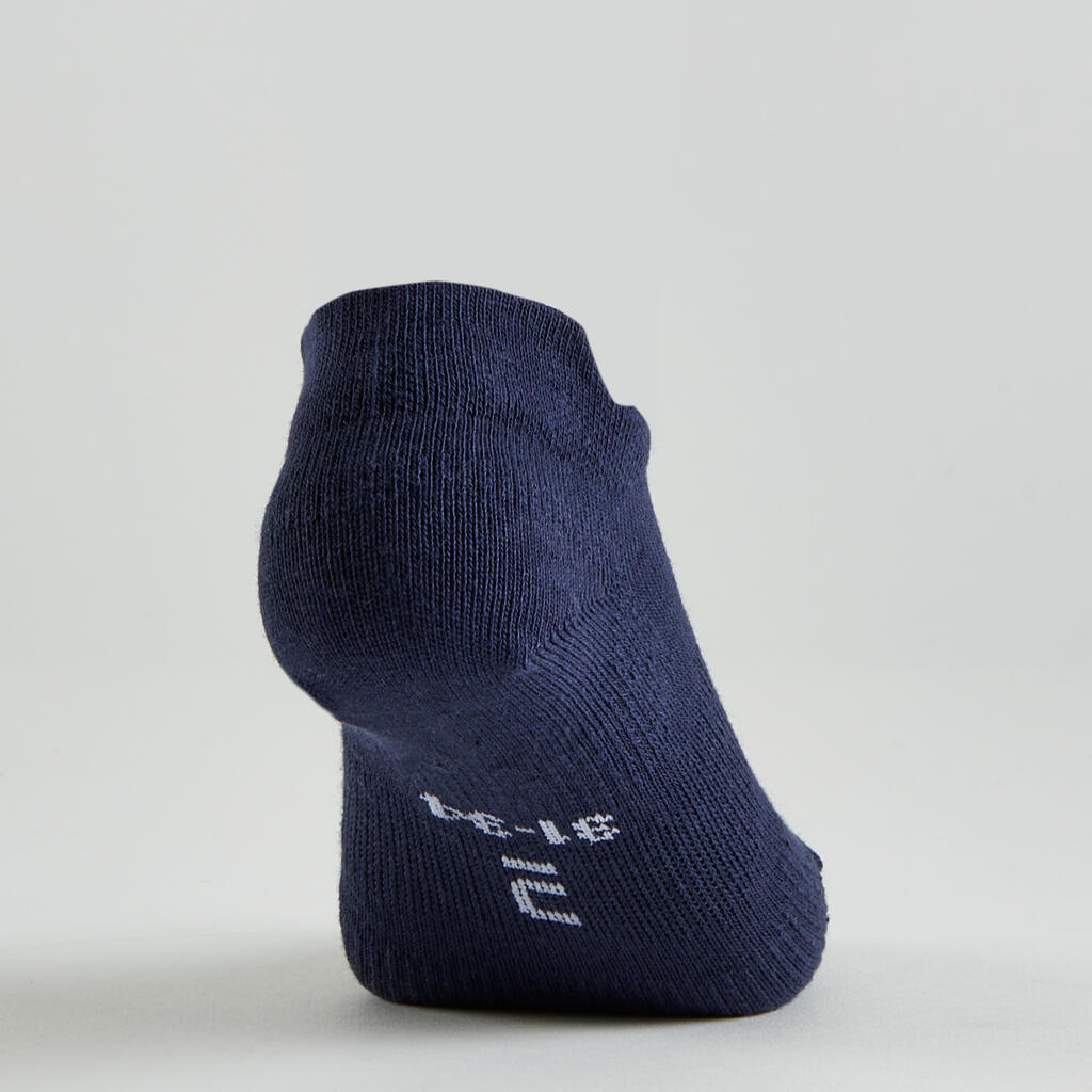 Kids' Low Tennis Socks RS 160 Tri-Pack - Green/Purple