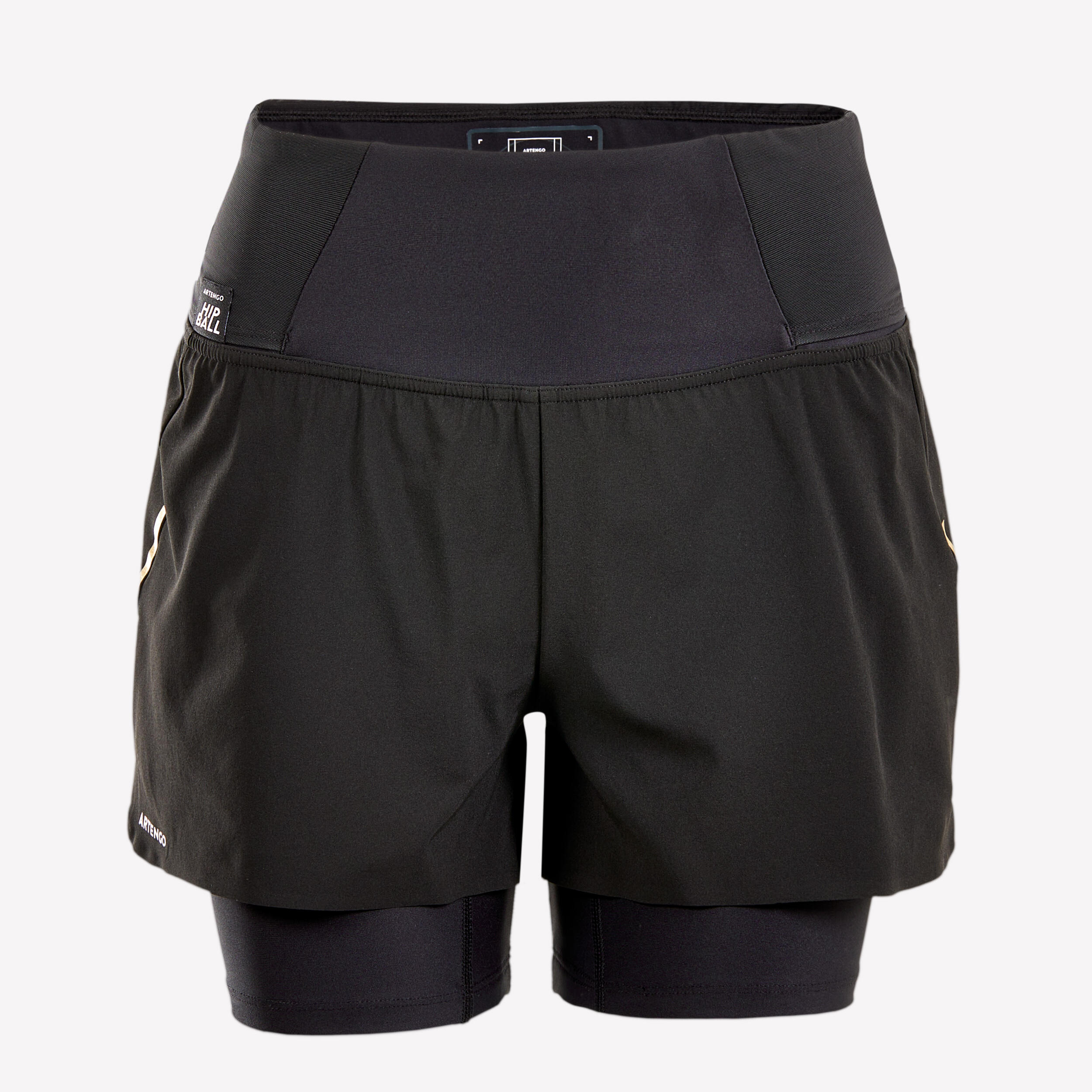 Women's Tennis Dry Hip Ball Shorts - Black - ARTENGO