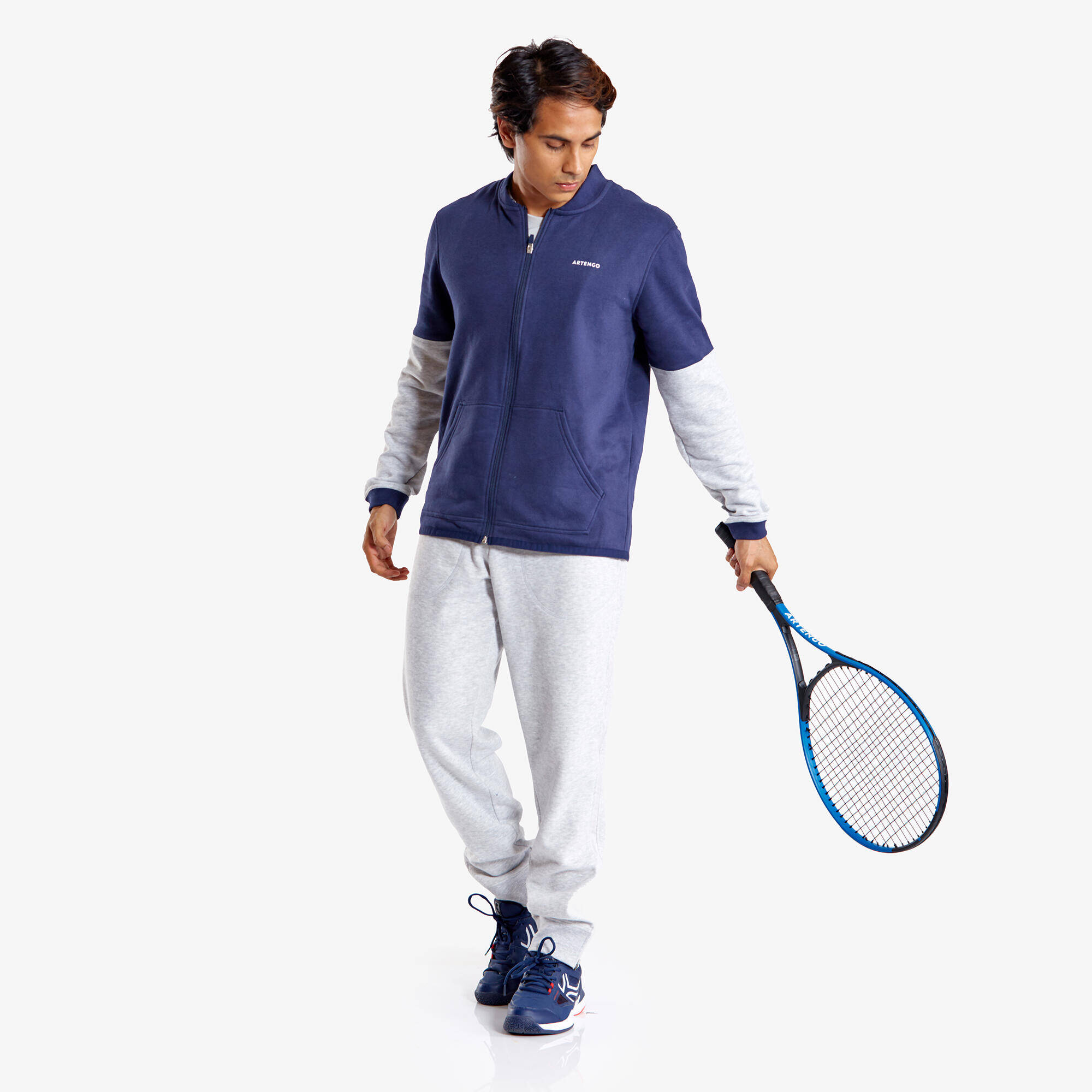 Mens Tennis Track pant TPA500 - Grey -  2