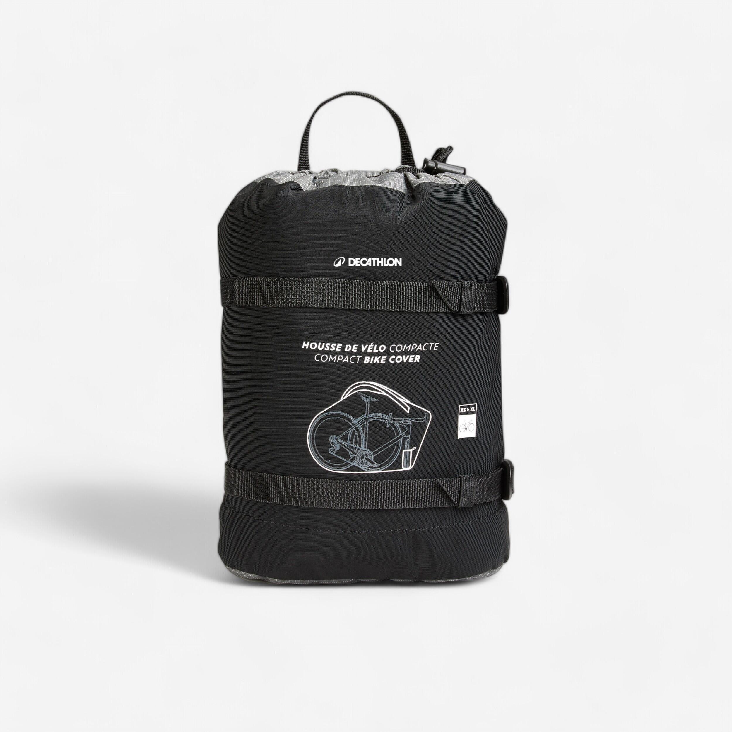 Decathlon - Housse De Vélo Compacte Et Légère Pour Bikepacking - Housse De Voyage - Pneus/pieces/portage/rangement/electrifi - Noir - Taille Unique -