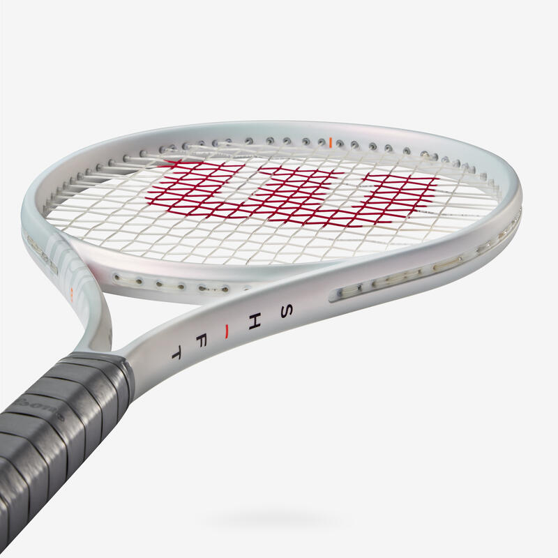 Wilson Raquette De Tennis Six LV – Technologie BLX Basalte, Perimeter Weighting, Midsize, Idéale Pour Contrôle Et Puissance (Homme/Femme)