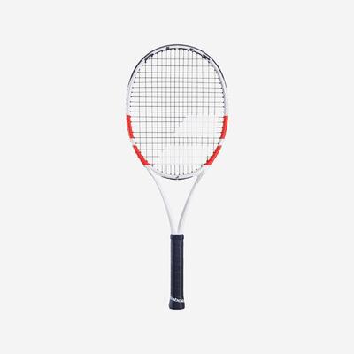 Tennisracket voor volwassenen pure strike 100 16x19 wit oranje 300 g