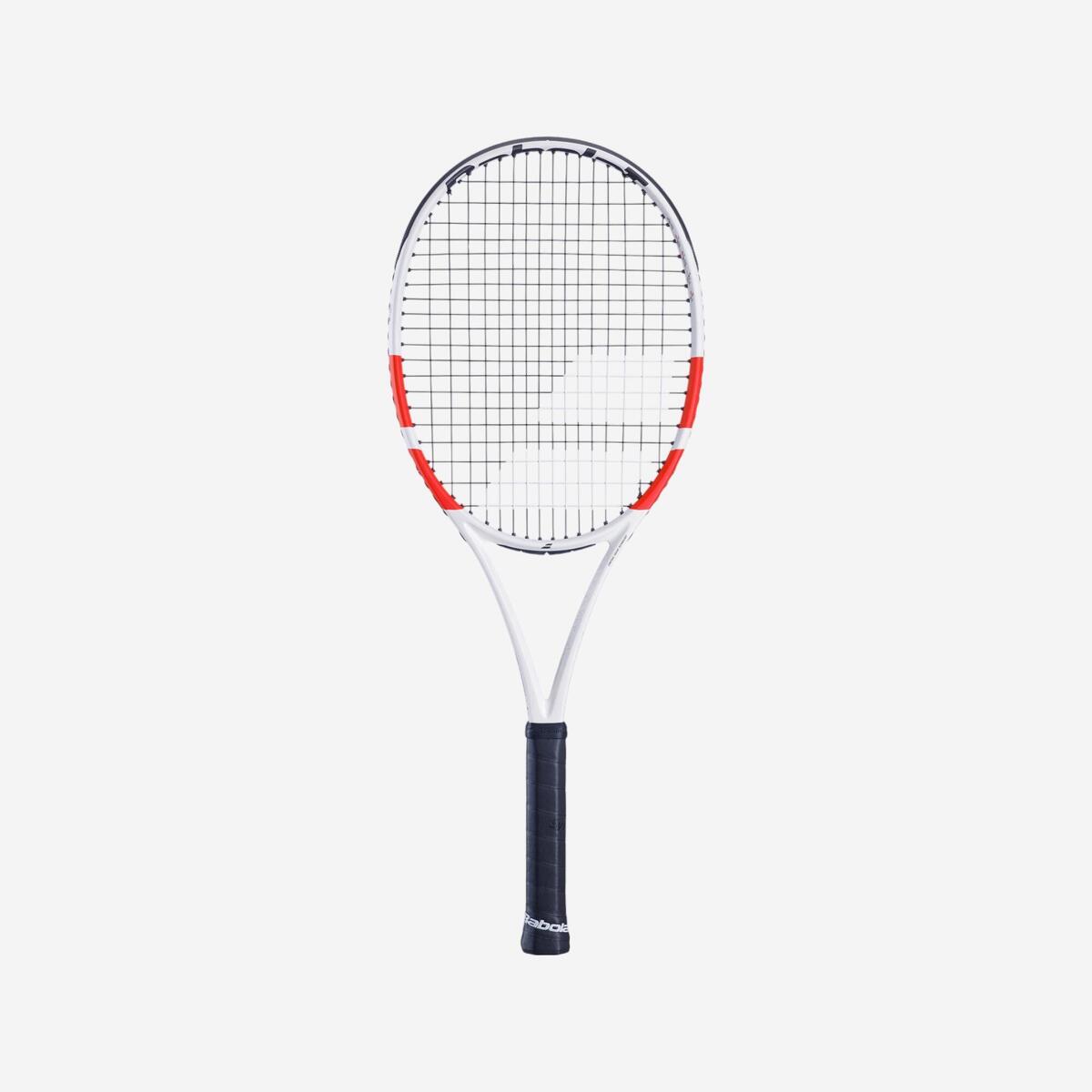 Raquette de tennis adulte - Babolat Pure Strike 100 16x19 Blanc Orange 300g