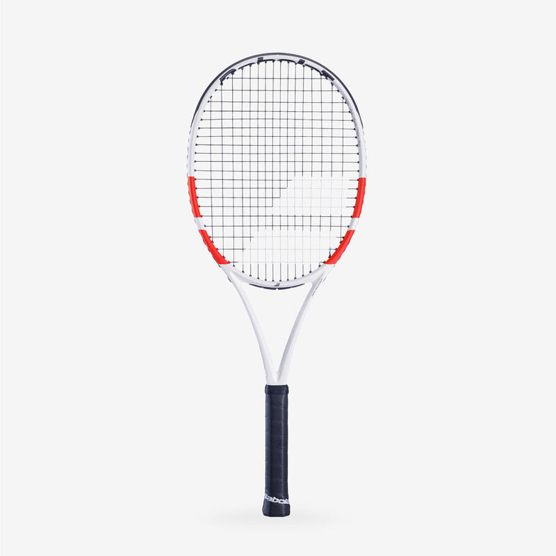 Raquette de tennis adulte - Babolat Pure Strike 100 16x19 Blanc Orange 300g