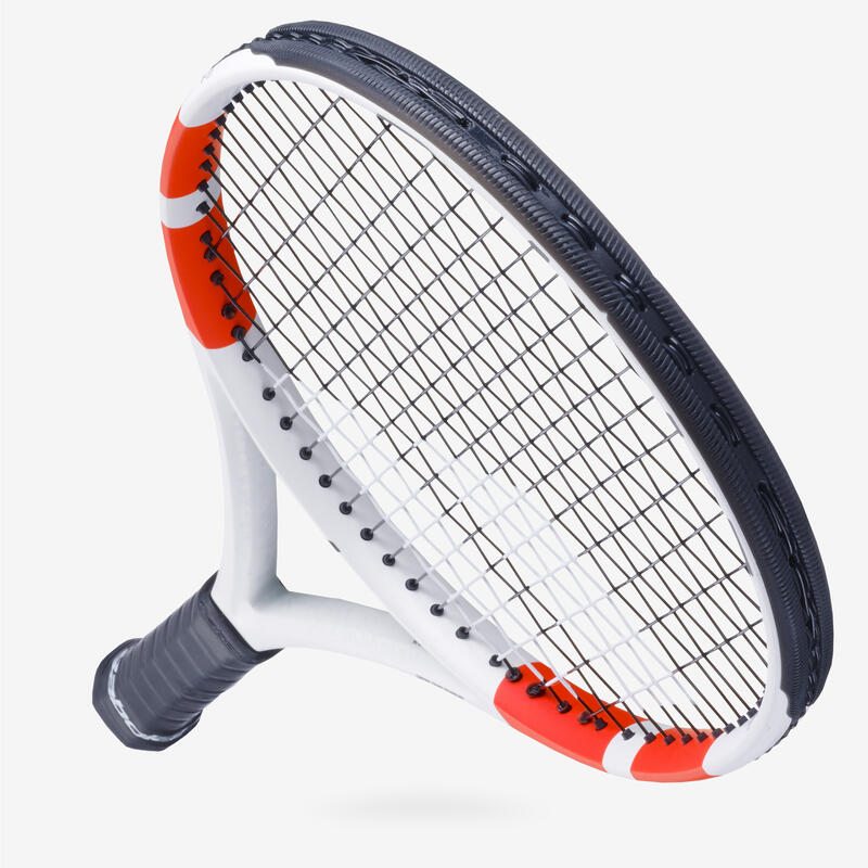 Raquette de tennis adulte - Babolat Pure Strike 100 16x19 Blanc Orange 300g