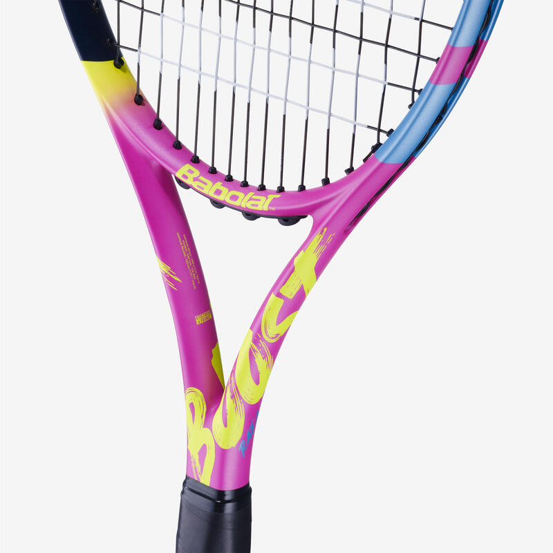Tennisracket voor volwassenen Boost Rafa roze/geel