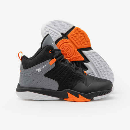 Kids' Basketball Shoes SS500 High - Black/Orange