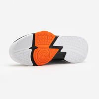 Crno-narandžaste dečje patike za košarku SS500 HIGH