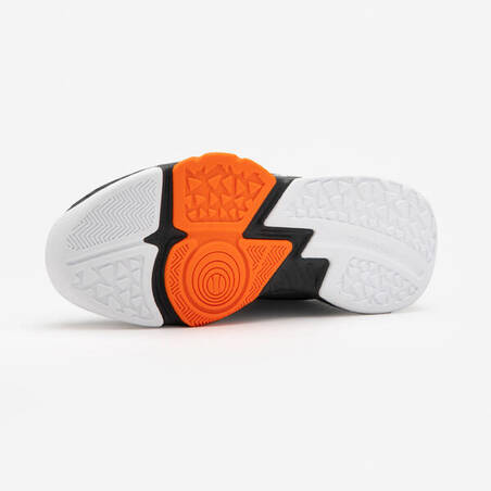 Sepatu Basket Anak-anak SS500 High - Hitam/Jingga