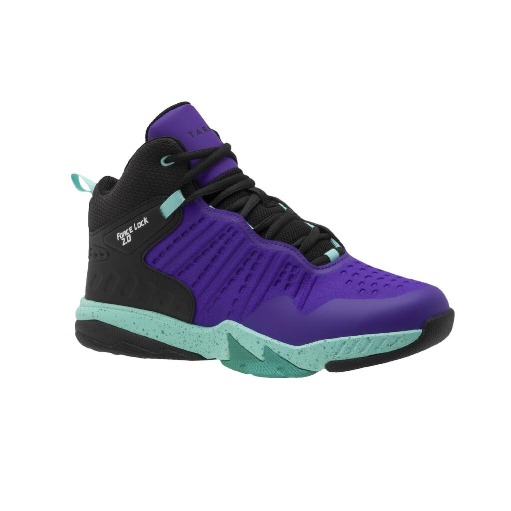 Kids' Basketball Shoes SS500 High - Purple/Black