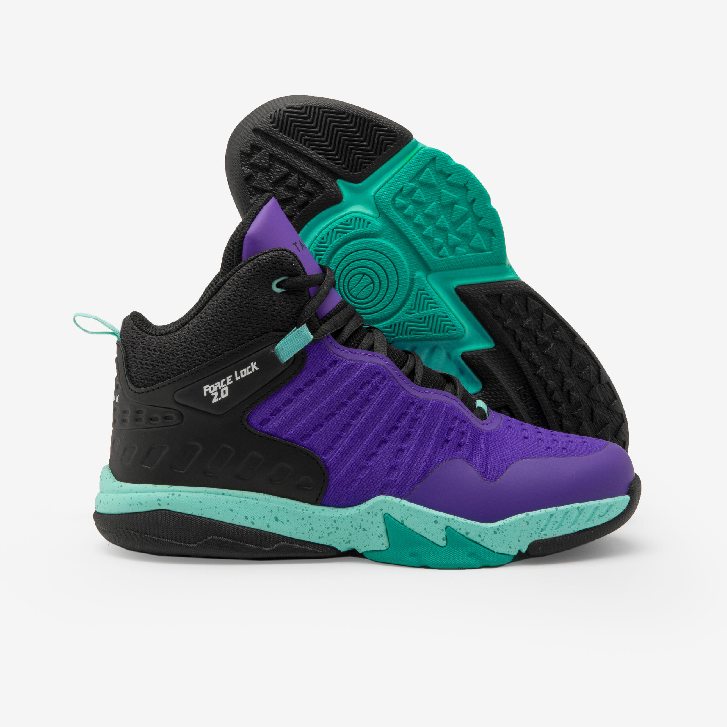 Kids' Basketball Shoes SS500 High - Purple/Black 12/13