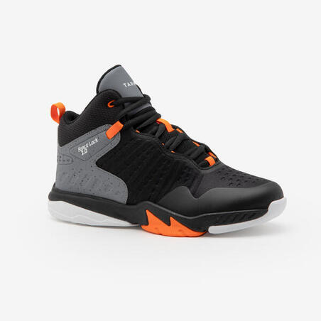Кросівки дитячі SS500 High для баскетболу чорні/оранжеві
