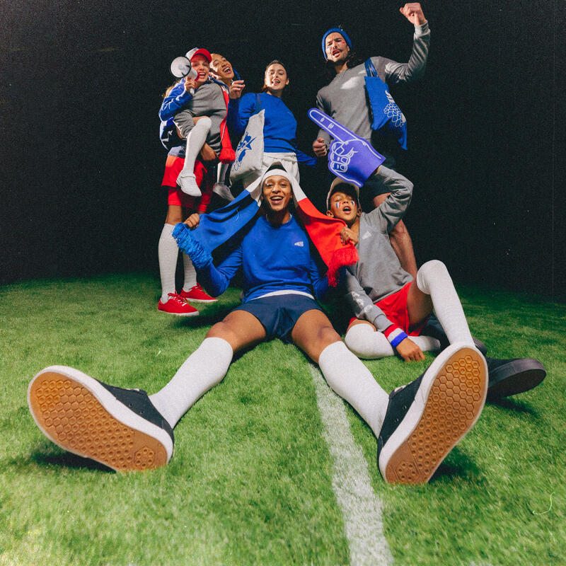 Casquette blanche cocarde Allez les Bleus mixte